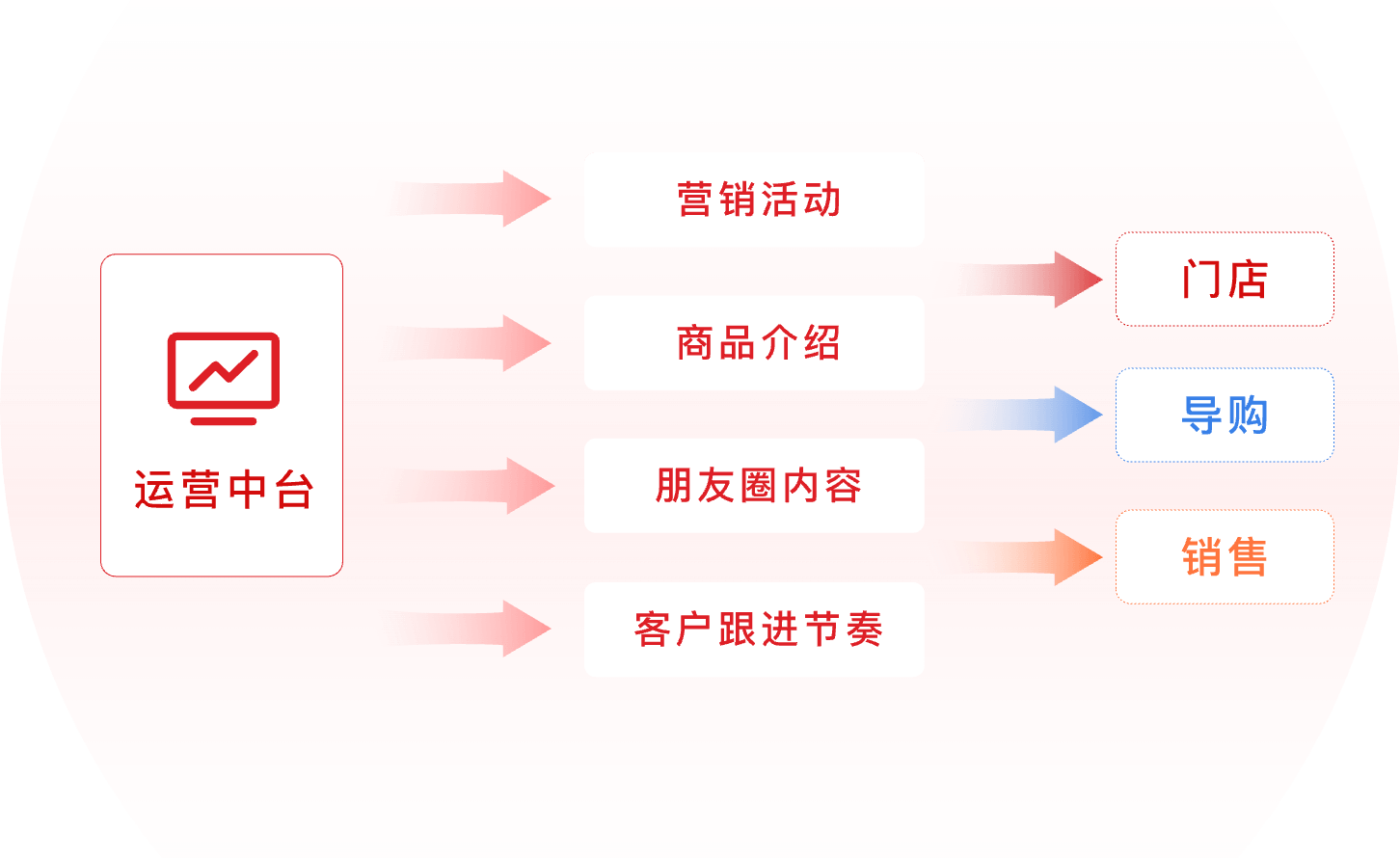 小裂变金牌教练团队私域带教示意图